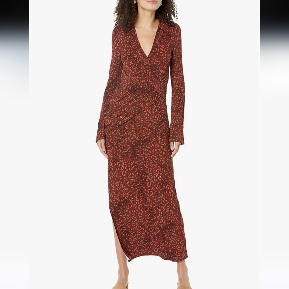 NWOT Free People Shayla Wrap Midi Dress